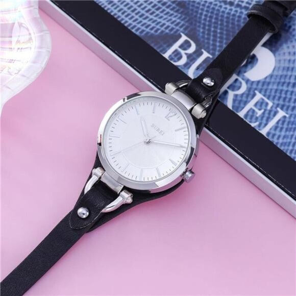 Simple Leather Strap Luxury Quartz Small Thin Relogio Feminino